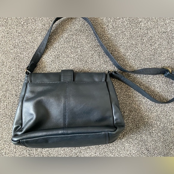 Joan Weisz Navy blue leather bag - Picture 5 of 6